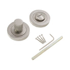 Connaught Knurled Turn & Release Satin Nickel - Thumbturn - Spira Brass - Yester Home