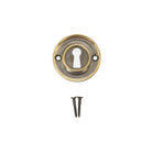 Slimline Standard Escutcheon Aged Brass - Escutcheon - Spira Brass - Yester Home