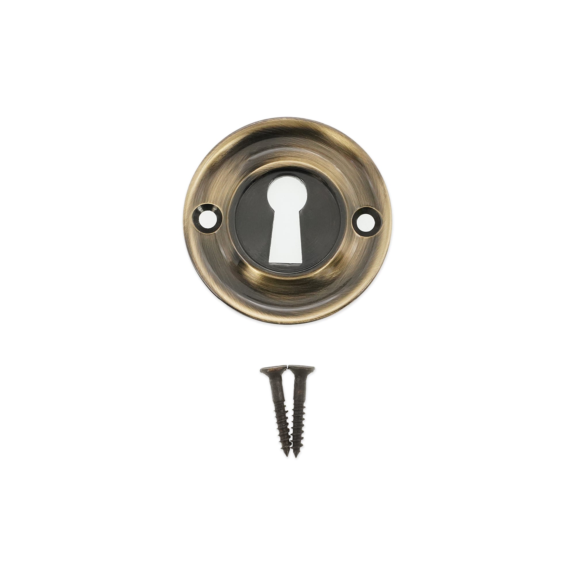 Slimline Standard Escutcheon Antique Brass - Escutcheon - Spira Brass - Yester Home