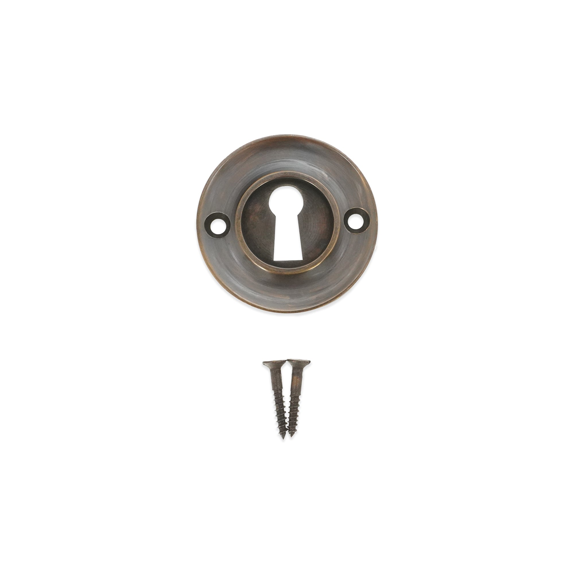 Slimline Standard Escutcheon Antique - Escutcheon - Spira Brass - Yester Home
