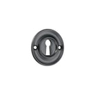 Slimline Standard Escutcheon Matt Black - Escutcheon - Spira Brass - Yester Home