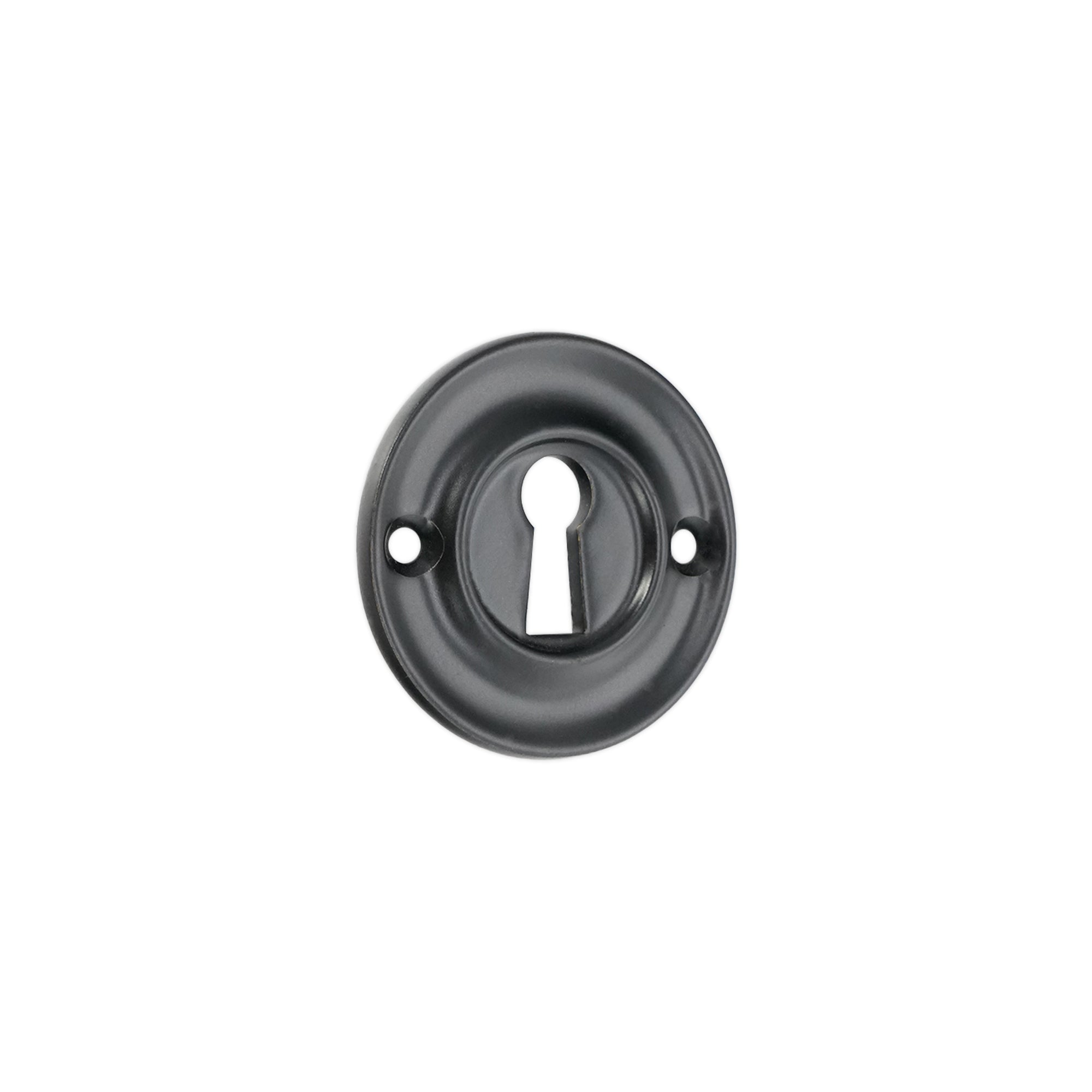 Slimline Standard Escutcheon Matt Black - Escutcheon - Spira Brass - Yester Home