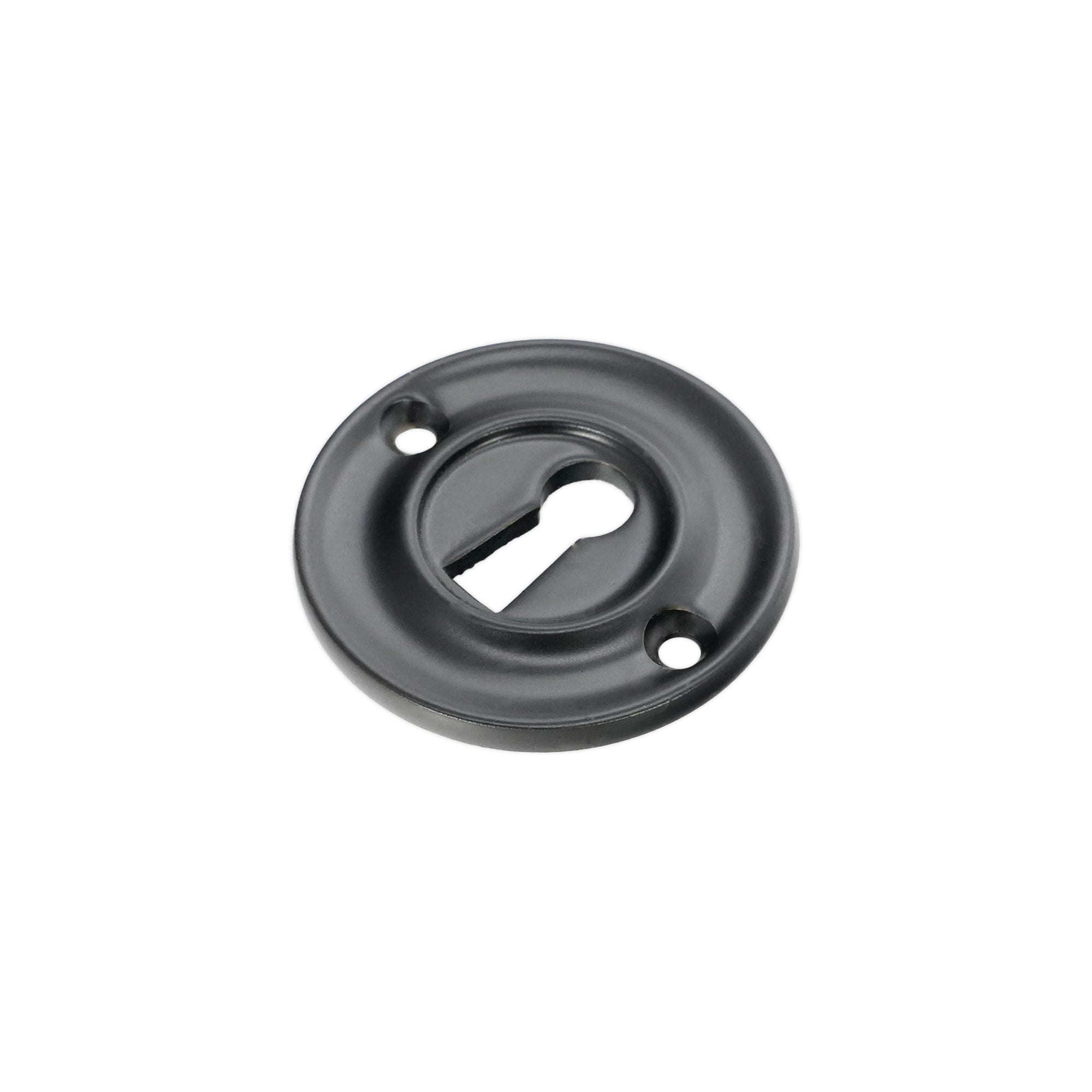 Slimline Standard Escutcheon Matt Black - Escutcheon - Spira Brass - Yester Home