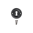 Slimline Standard Escutcheon Matt Black - Escutcheon - Spira Brass - Yester Home