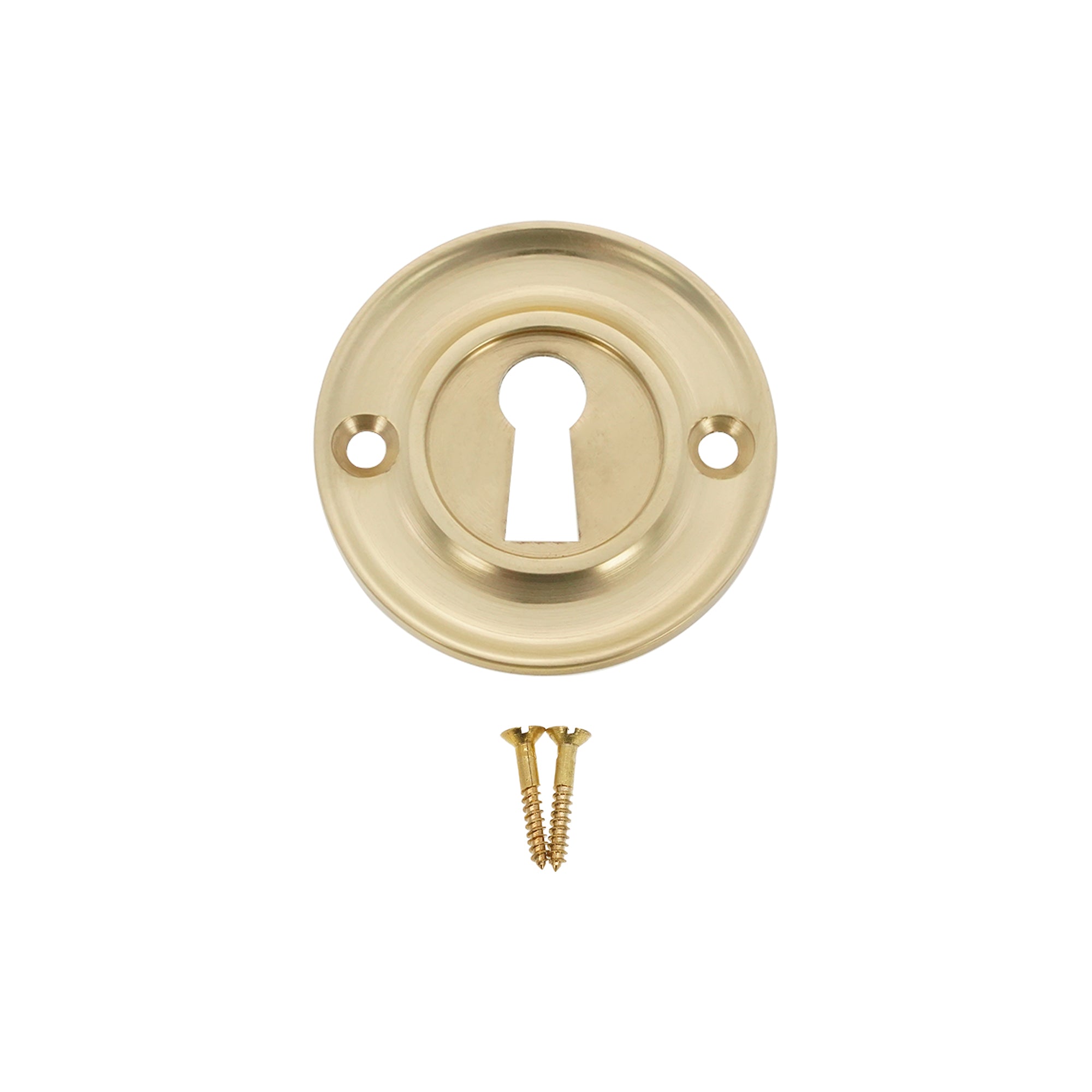 Slimline Standard Escutcheon Polished Brass - Escutcheon - Spira Brass - Yester Home