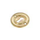 Slimline Standard Escutcheon Satin Brass - Escutcheon - Spira Brass - Yester Home