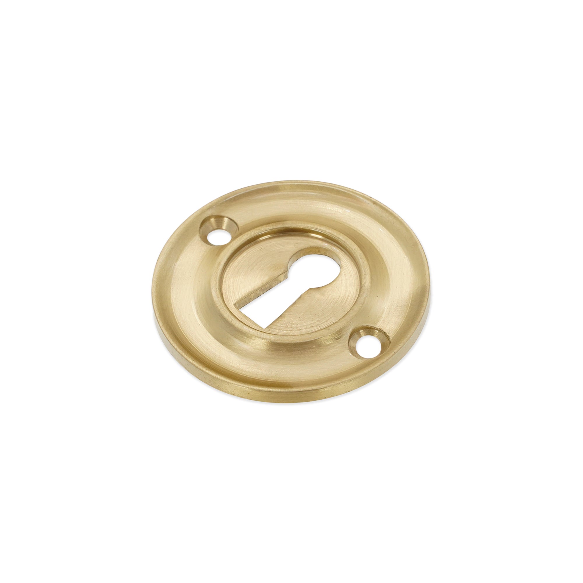 Slimline Standard Escutcheon Satin Brass - Escutcheon - Spira Brass - Yester Home