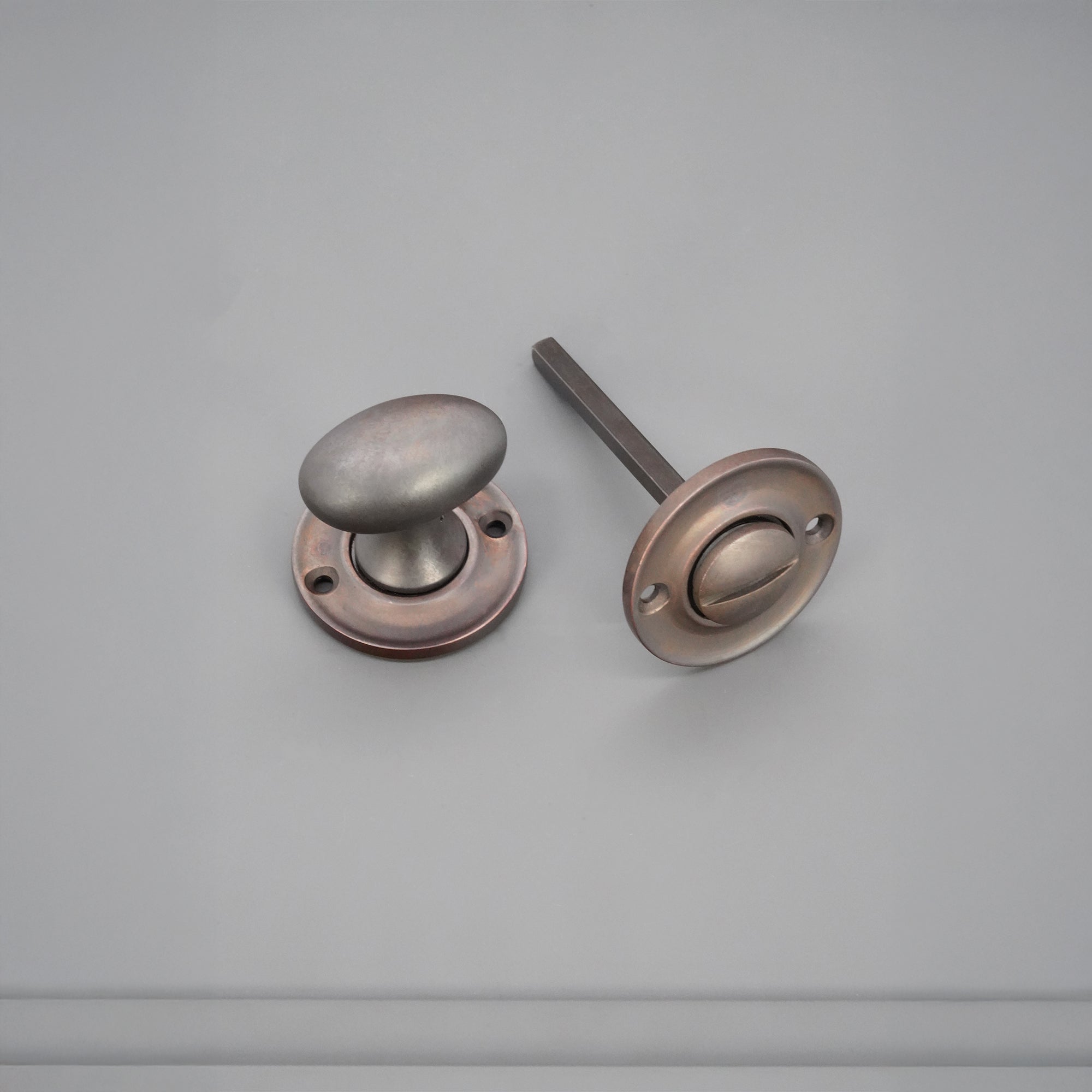 Slimline Turn & Release Aged Bronze - Thumbturn - Spira Brass - Yester Home
