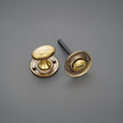 Slimline Turn & Release Aged Brass - Thumbturn - Spira Brass - Yester Home