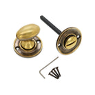 Slimline Turn & Release Aged Brass - Thumbturn - Spira Brass - Yester Home