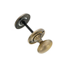 Slimline Turn & Release Antique Brass - Thumbturn - Spira Brass - Yester Home
