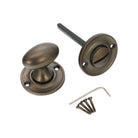 Slimline Turn & Release Matt Antique - Thumbturn - Spira Brass - Yester Home