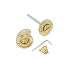 Slimline Turn & Release Polished Brass - Thumbturn - Spira Brass - Yester Home