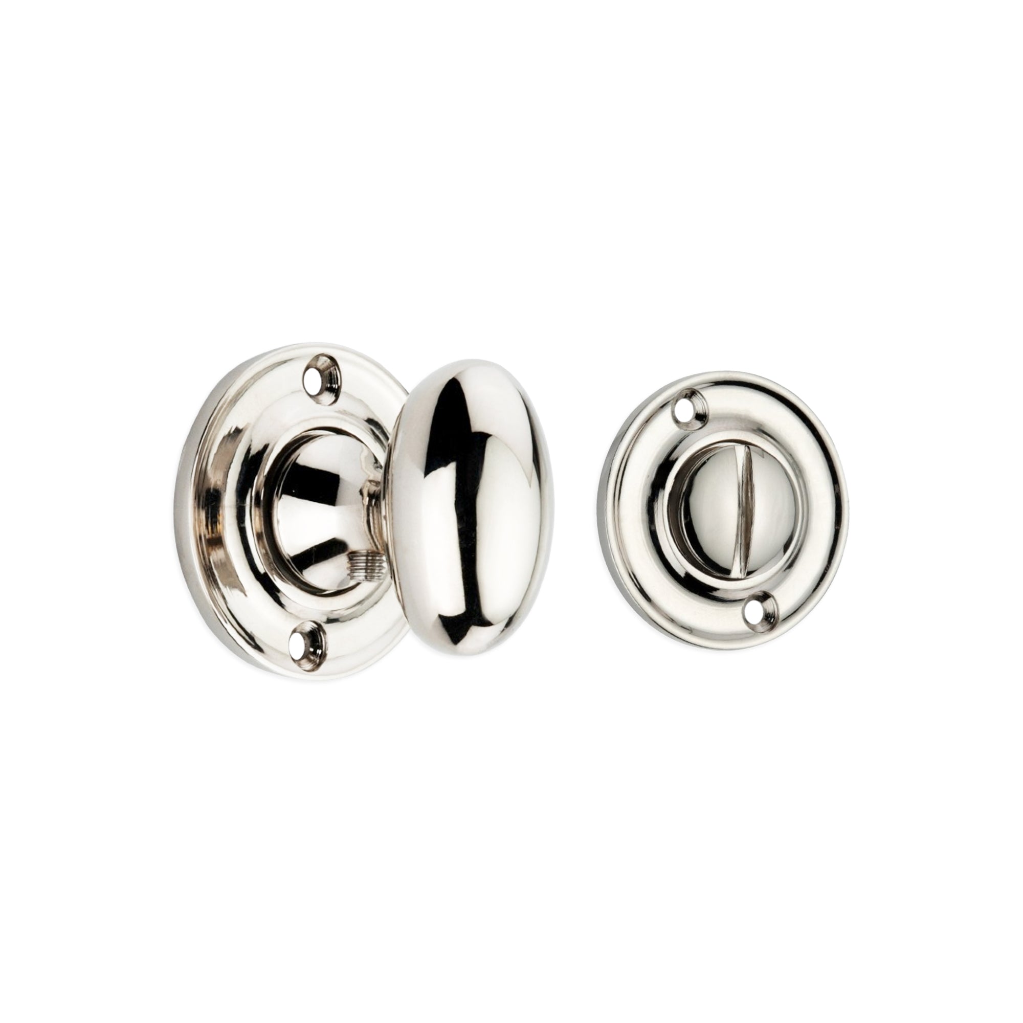 Slimline Turn & Release Polished Nickel - Thumbturn - Spira Brass - Yester Home