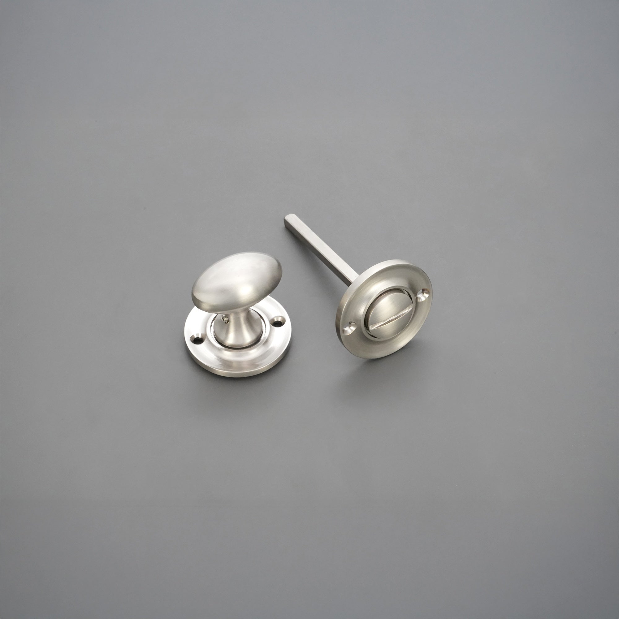 Slimline Turn & Release Satin Nickel - Thumbturn - Spira Brass - Yester Home