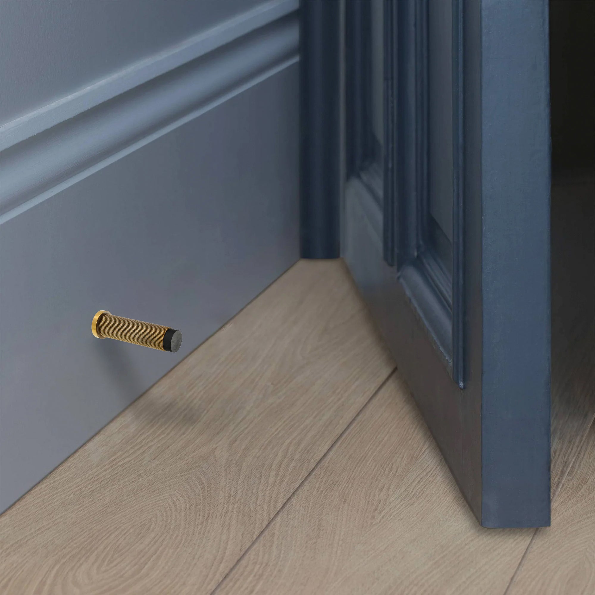 Connaught Linear Door Stopper Aged Brass - Door Furniture - Spira Brass - Yester Home