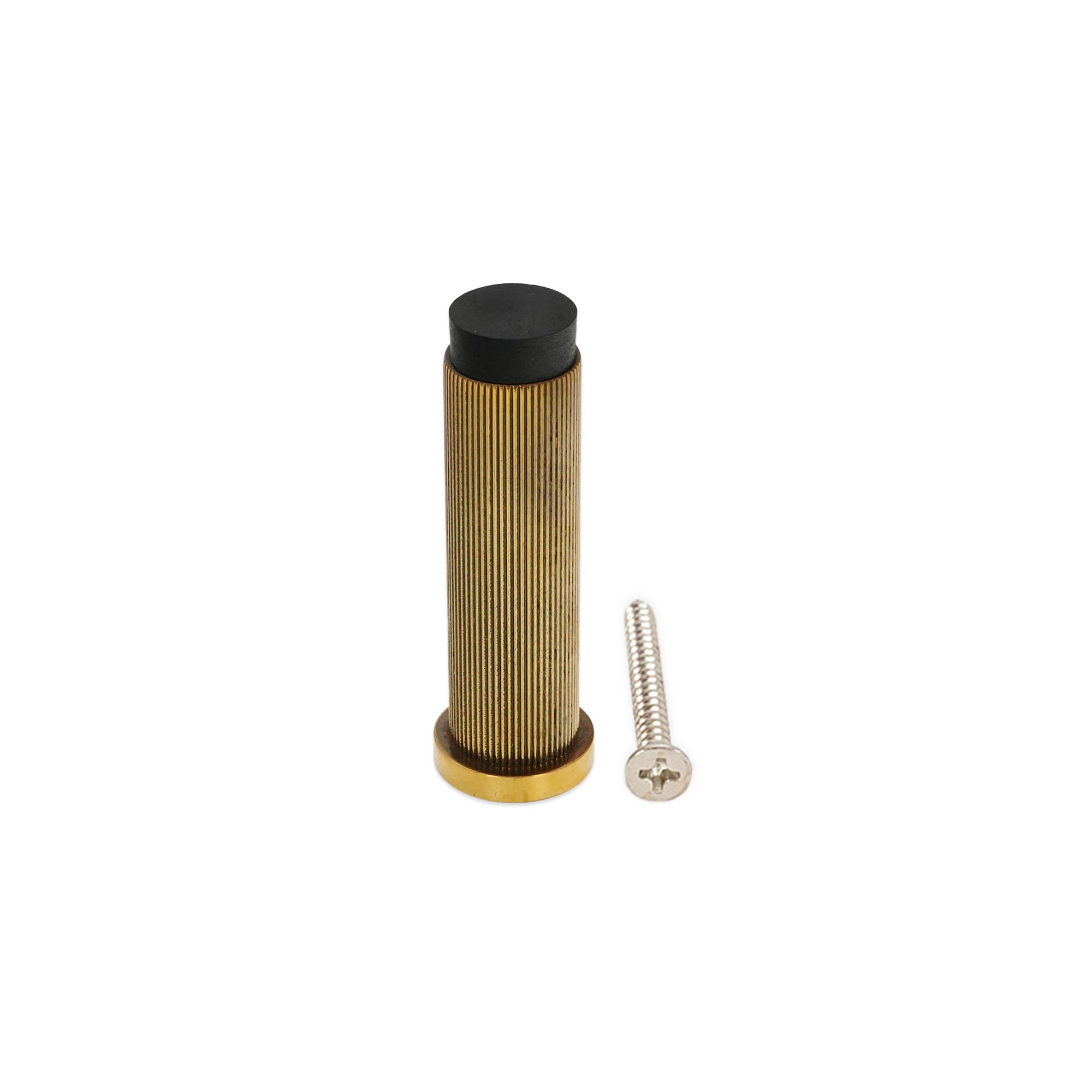Connaught Linear Door Stopper Aged Brass - Door Furniture - Spira Brass - Yester Home