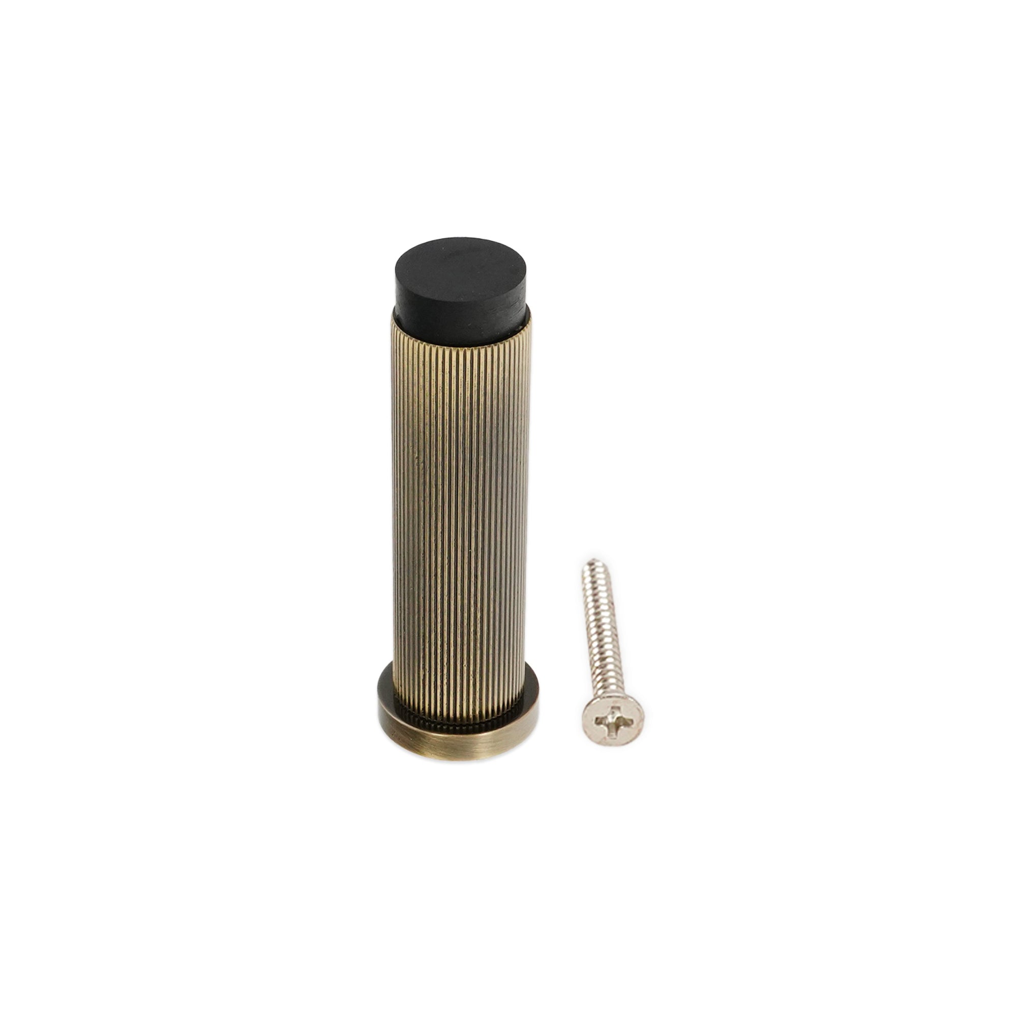 Connaught Linear Door Stopper Antique Brass - Door Furniture - Spira Brass - Yester Home
