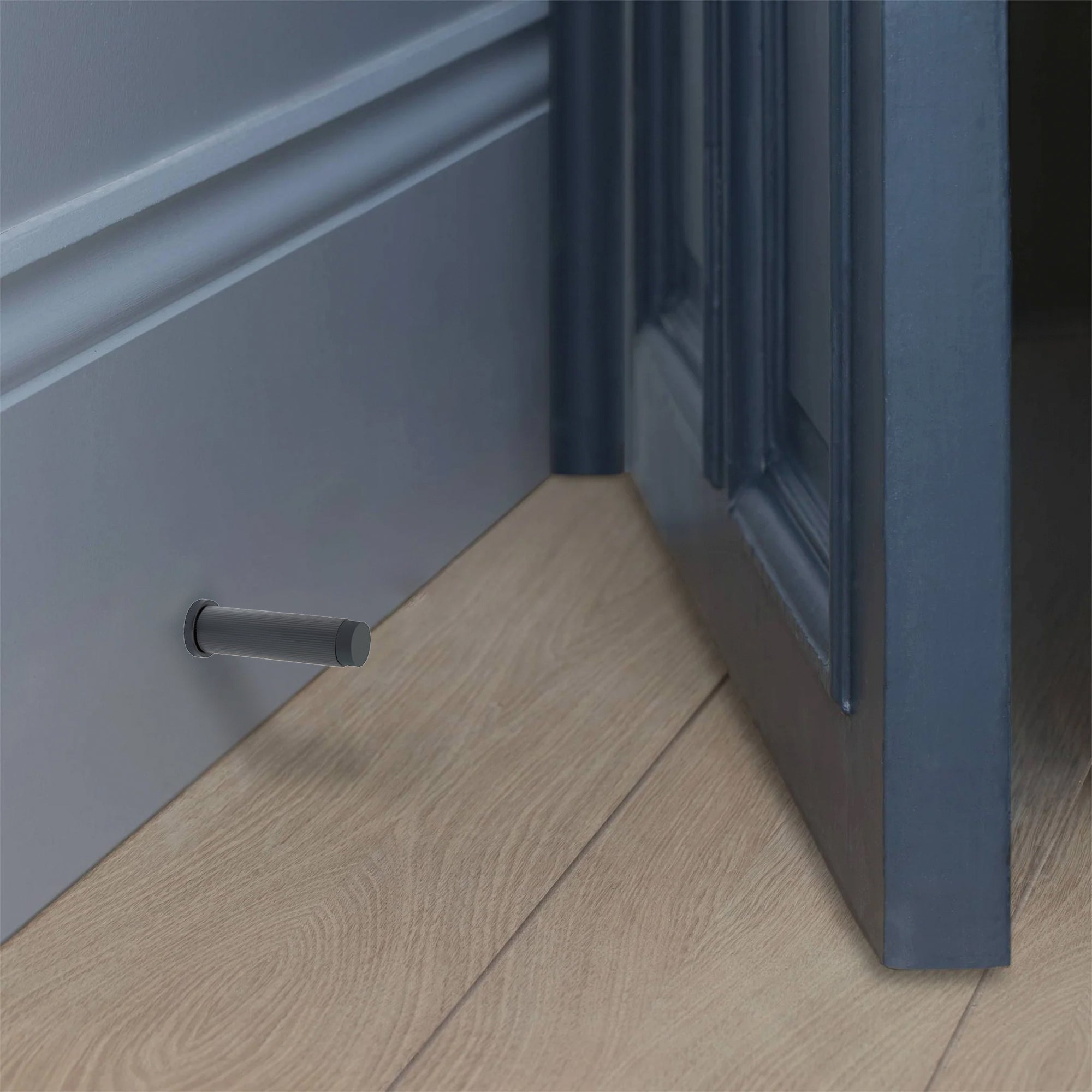 Connaught Linear Door Stopper Matt Black - Door Furniture - Spira Brass - Yester Home