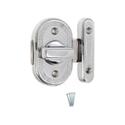 Delta Bathroom Latch Big Polished Chrome - Door Furniture - Spira Brass - Yester Home