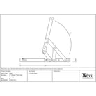SS 10" Defender Friction Hinge - Top Hung | From The Anvil - Friction Hinges - From The Anvil - Yester Home