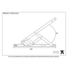 SS 12" Defender Friction Hinge - Side Hung | From The Anvil-Friction Hinges-Yester Home
