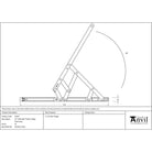 SS 16" Defender Friction Hinge - Side Hung | From The Anvil - Friction Hinges - From The Anvil - Yester Home