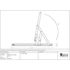SS 16" Defender Friction Hinge - Top Hung | From The Anvil - Friction Hinges - From The Anvil - Yester Home