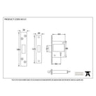 SS 2½" 5 Lever BS Deadlock | From The Anvil-Deadlocks & Deadbolts-Yester Home