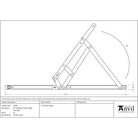 SS 20" Defender Friction Hinge - Top Hung | From The Anvil - Friction Hinges - From The Anvil - Yester Home