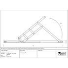 SS 24" Defender Friction Hinge - Top Hung | From The Anvil - Friction Hinges - From The Anvil - Yester Home