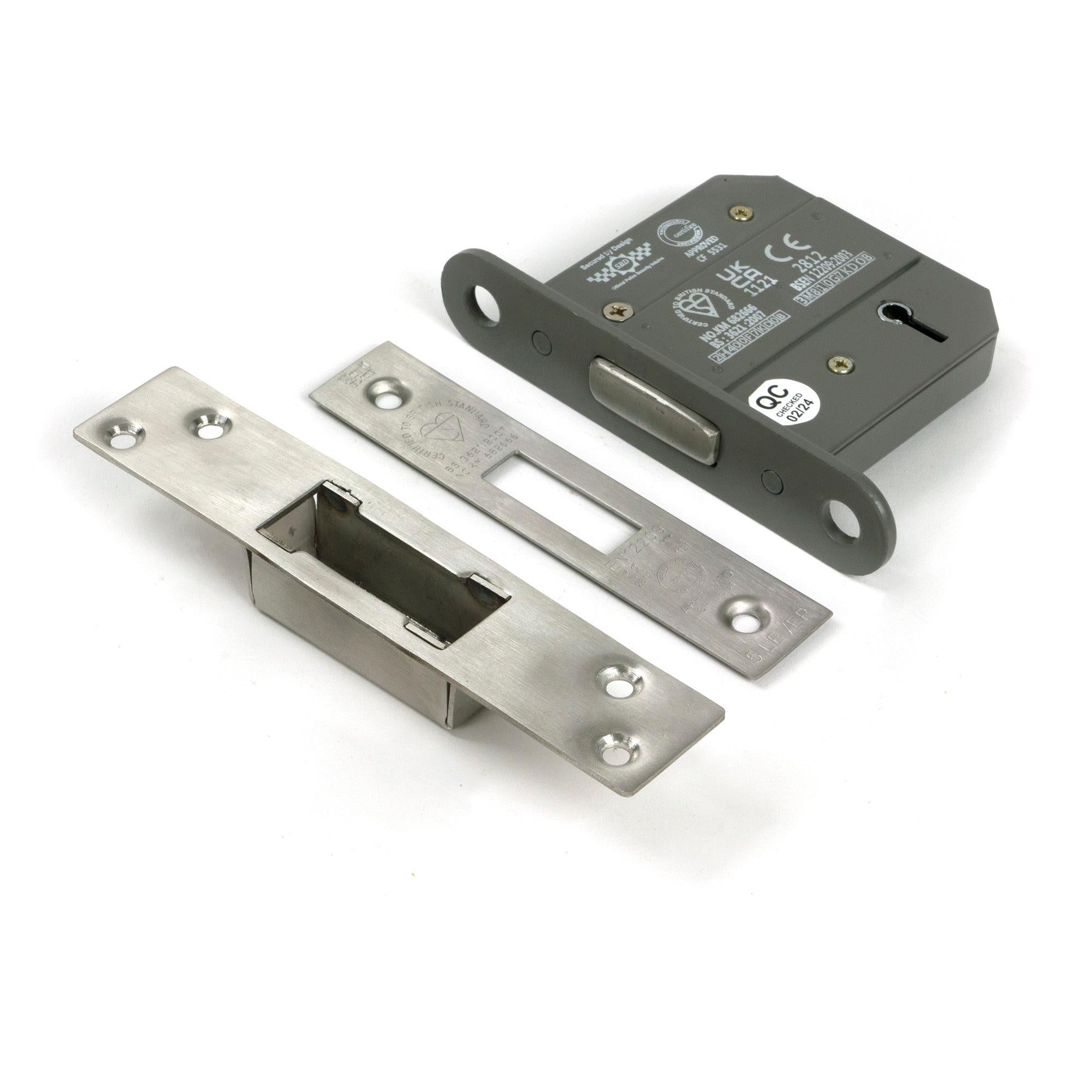 SS 3" 5 Lever BS Deadlock | From The Anvil - Deadlocks & Deadbolts - From The Anvil - Yester Home