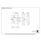 SS 3" 5 Lever BS Sashlock KA | From The Anvil-Sash Locks-Yester Home