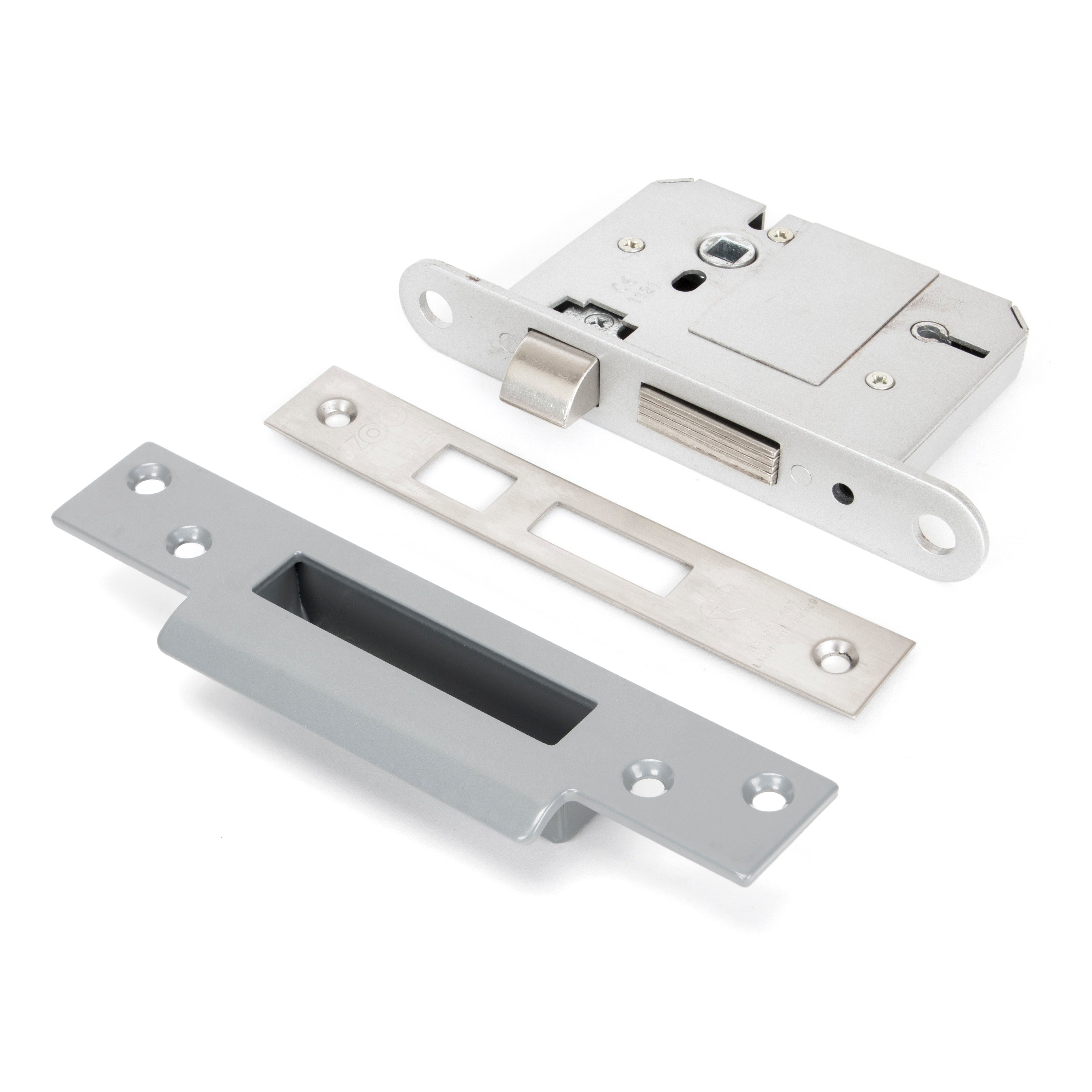 SS 3" 5 Lever BS Sashlock KA | From The Anvil-Sash Locks-Yester Home