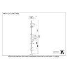SS 35mm Backset Hook 3 Point Door Lock | From The Anvil-Multi-Point Locks-Yester Home