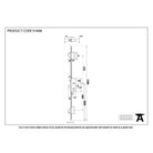 SS 35mm Backset Hook 3 Point Door Lock | From The Anvil - Multi-Point Locks - From The Anvil - Yester Home