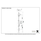 SS 45mm Backset Hook 3 Point Door Lock | From The Anvil-Multi-Point Locks-Yester Home