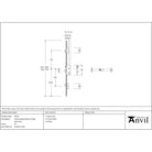 SS 45mm Backset linear 3 Point Door Lock | From The Anvil - Multi-Point Locks - From The Anvil - Yester Home