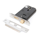 SS 5" Horizontal 3 Lever Sash Lock | From The Anvil-Horizontal Locks-Yester Home