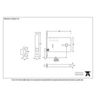 SS 5" Horizontal Latch | From The Anvil-Horizontal Locks-Yester Home