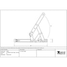 SS 8" Defender Friction Hinge - Top hung | From The Anvil - Friction Hinges - From The Anvil - Yester Home