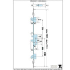 SS French Door Multipoint Lock Kit 44mm Door | From The Anvil-Multi-Point Locks-Yester Home