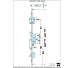 SS French Door Multipoint Lock Kit 57mm Door | From The Anvil-Multi-Point Locks-Yester Home
