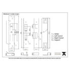 SSS ½" Rebate Kit for Sash Lock | From The Anvil-Sash Locks-Yester Home