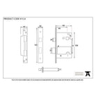 SSS 2½" 5 Lever H/Duty BS Sash Lock KA | From The Anvil-Sash Locks-Yester Home