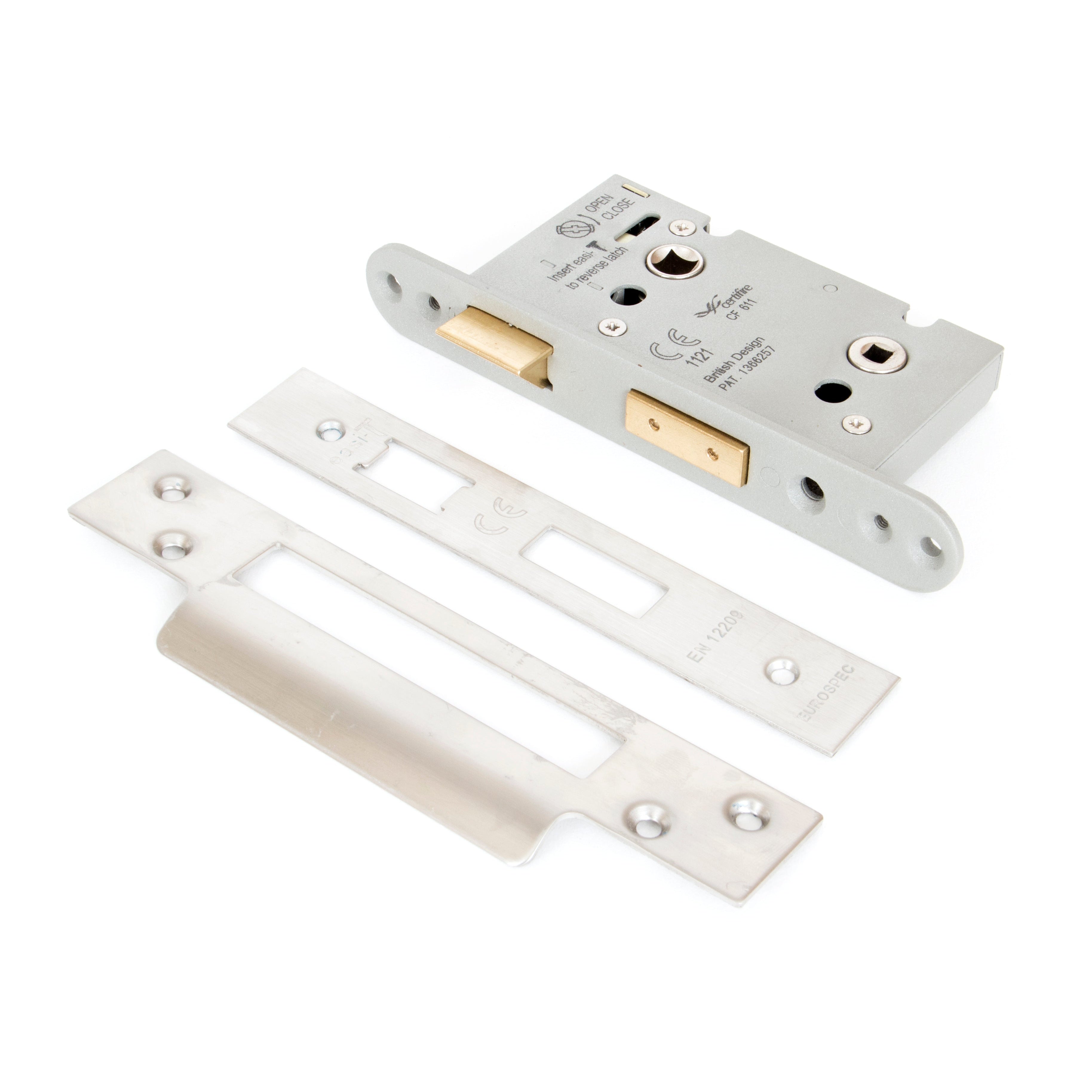 SSS 2½" Heavy Duty Bathroom Mortice Lock | From The Anvil-Bathroom Locks-Yester Home