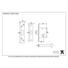 SSS 3" Euro Profile Dead Lock | From The Anvil-Deadlocks & Deadbolts-Yester Home