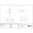 SSS 5" Heavy Duty Latch | From The Anvil - Latches - From The Anvil - Yester Home