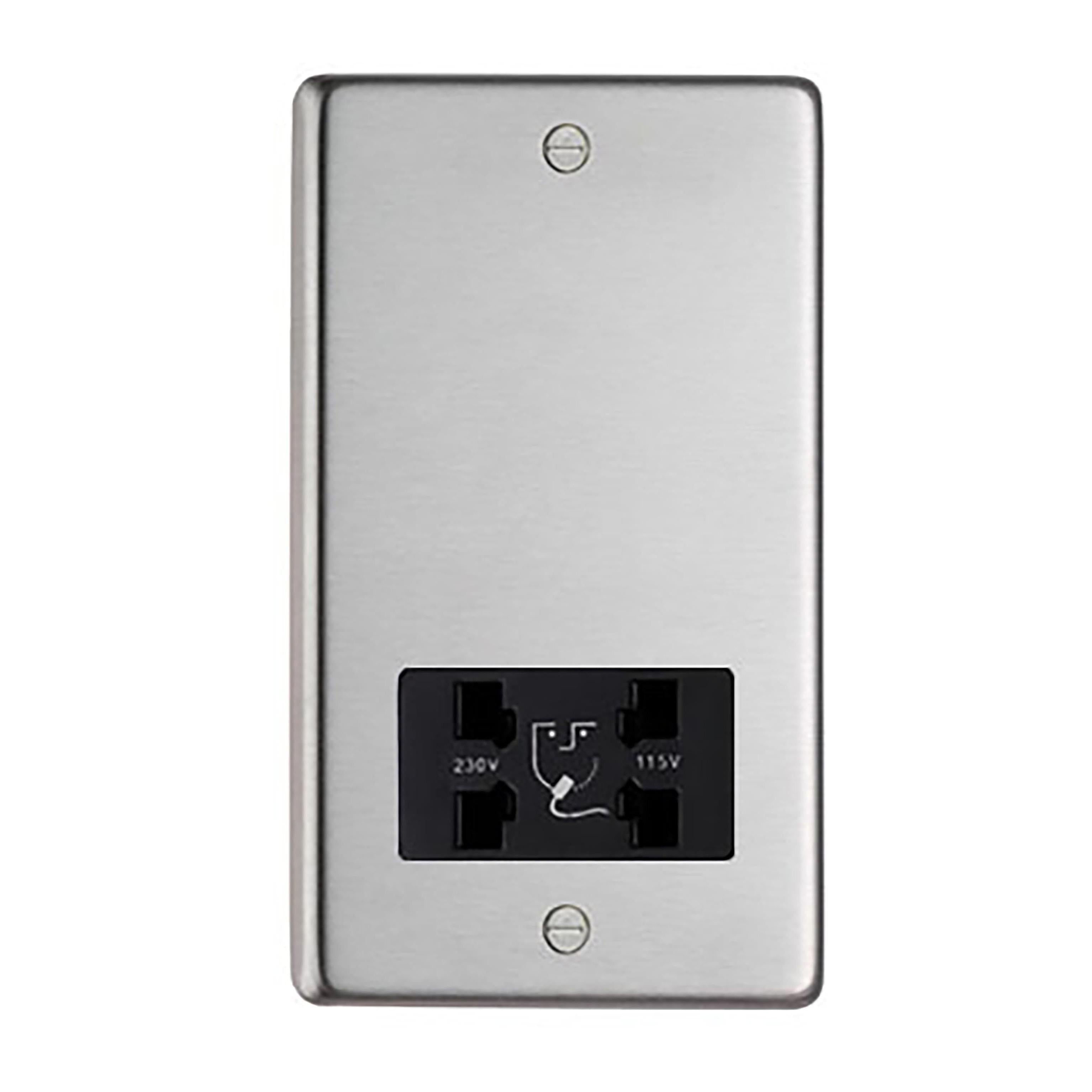 SSS Dual Volt Shaver Socket | From The Anvil - Electrical Switches & Sockets - From The Anvil - Yester Home