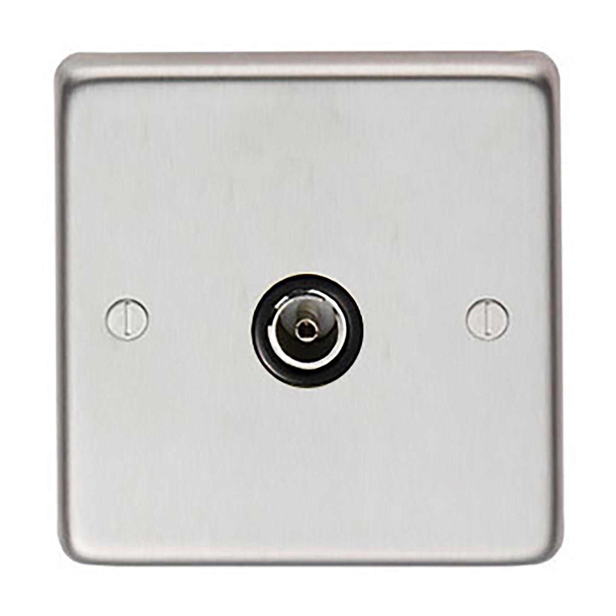 SSS Single TV Socket | From The Anvil - Electrical Switches & Sockets - From The Anvil - Yester Home